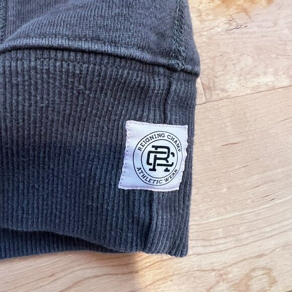 Reigning Champ Charcoal Gray Heavyweight Pullover Sweatshirt Hoodie Canada Sz S - Picture 3 of 6